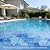 Adedeo Glass Pool Tile Mosaic Backsplash Mixed Blue 12 Inch 5-Pack