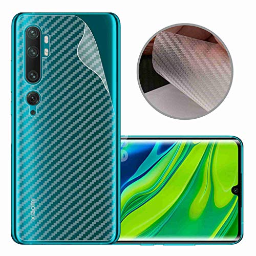 Image of Compatible with Redmi Note 10 Pro Back Screen Protective Film Carbon Fiber Skin Transparent Screen Guard Sticker