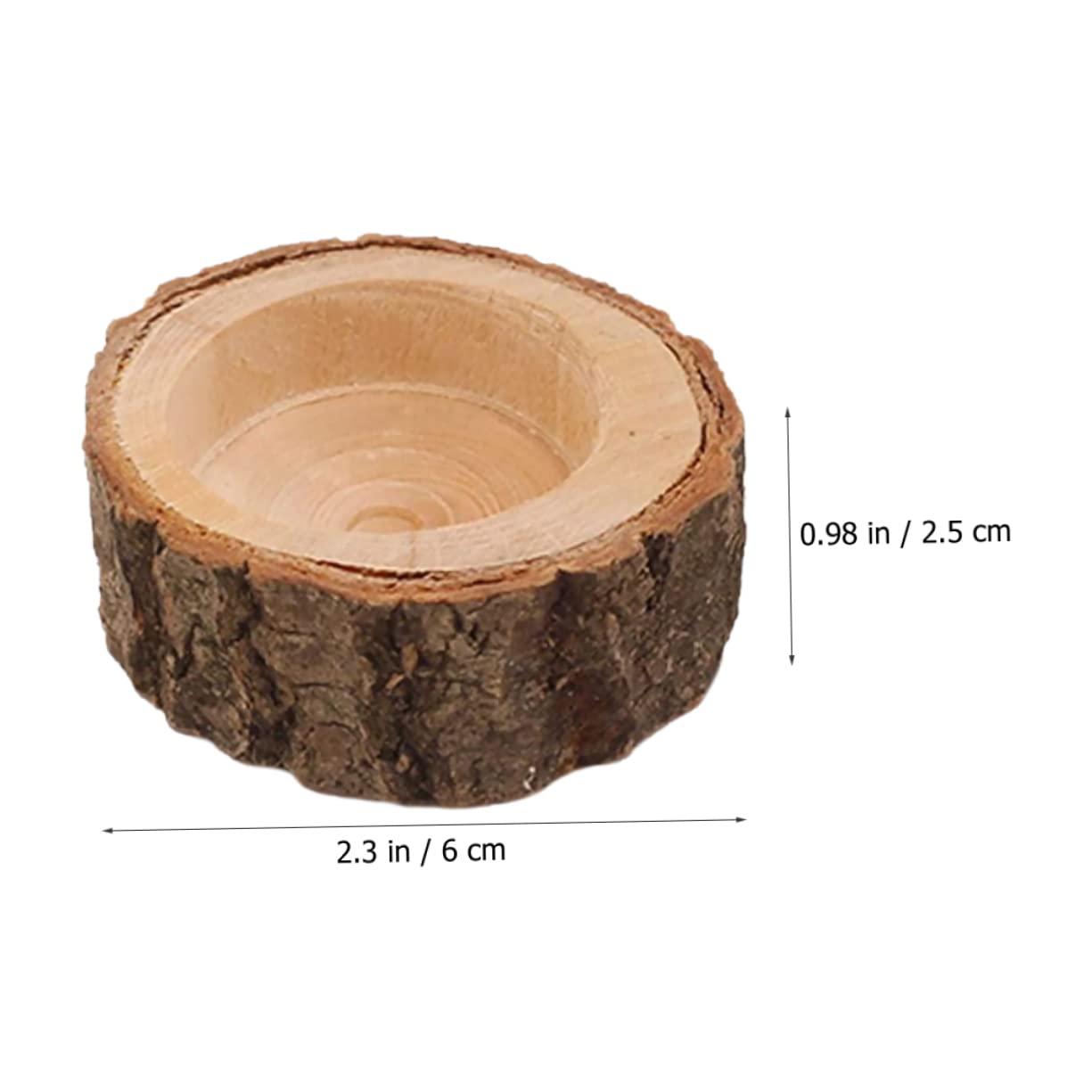 ULTECHNOVO 5 Set Portacandele A Palo Cenare Lumini Lumino Soia Moderno Tè Portacandele Tealight Titolare Della Candela Votiva Porta Tealight Votivo in Legno Di Legno 2 Pezzi*5