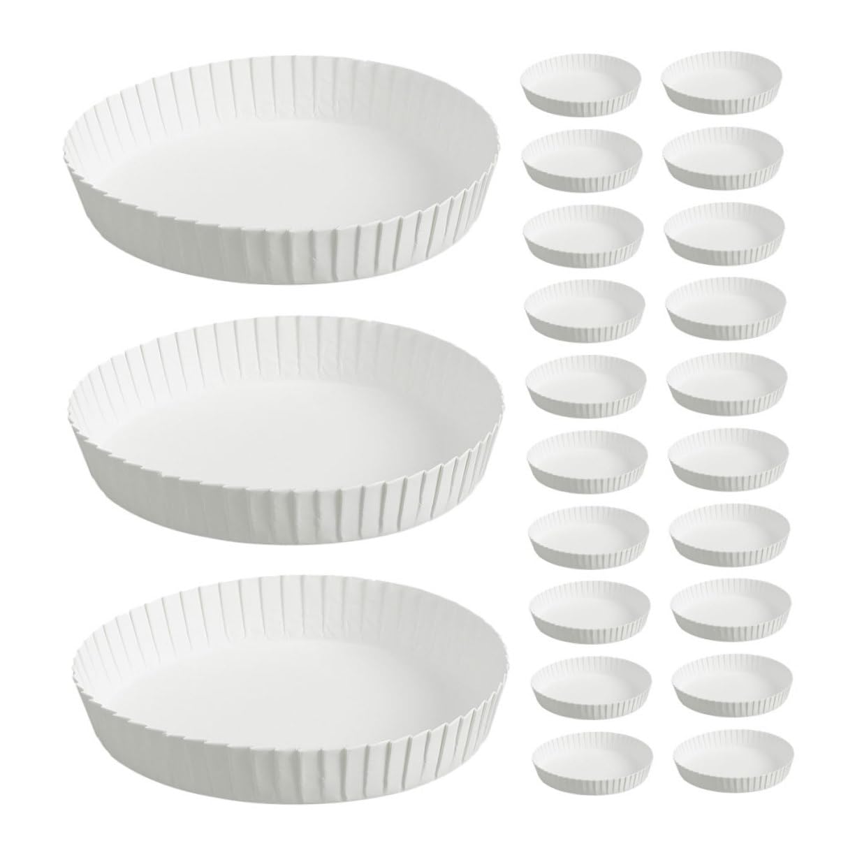 KOMBIUDA Cup Covers for Drinks 100pcs Disposable Paper Lids .5cm for Tea Rooms Exhibition Centers