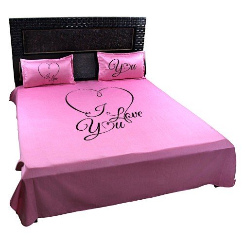 Buy YaYa cafe Anniversary Gifts for Couple, Romantic I Love You Couple Bedsheet, Wedding Gifts