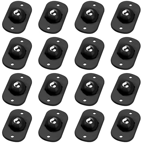 Image of TRVL FIELDER Self Adhesive Caster Wheels, Appliance Rollers Appliance Slider for Kitchen, 360 Swivel Small Casters - Solve Coffee Maker Air Fryer Small Appliances Countertop Sliding (Black - 16 Pcs)