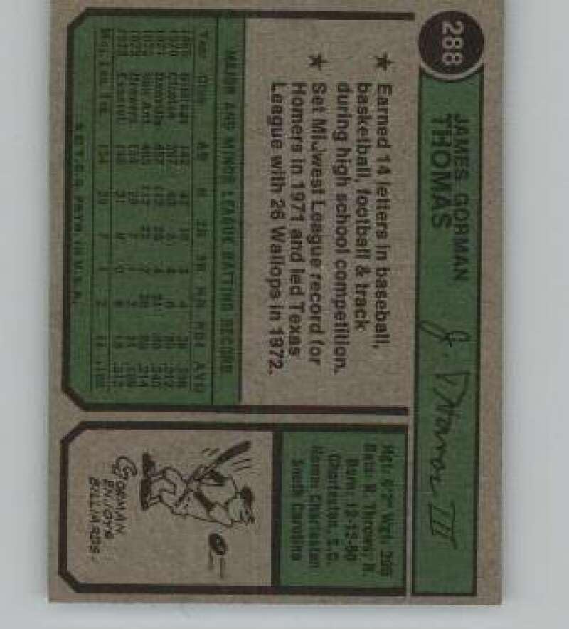 Amazon.com: 1974 Topps (EXMT) #288 Gorman Thomas RC Rookie