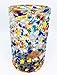 MexHandcraft Confetti Rocks 14 oz Drinking Glasses (set of 6) Mexican Handmade Multicolor Glassware, Recycled Glass, Lead-free, Toxin-Free (Drinking)