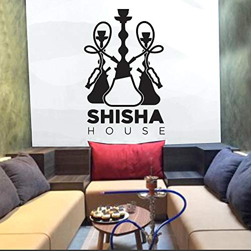 Shisha Zeichen Wandtattoo Arabisch Vinyl Aufkleber Ruhebereich Wohnkultur Kunst Schlafzimmer Wohnzimmer Dekoration…