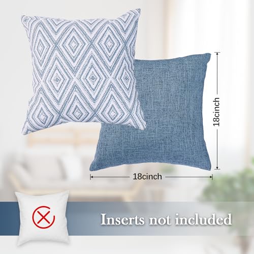 Hpuk DELETE Decorative Throw Pillow Covers Set Of 4 Square Couch Pillows Linen Cushion Cover For Couch Sofa Living Room thumb #1