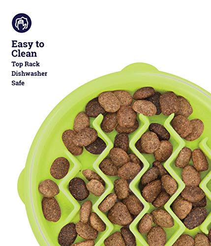 Petstages Kitty Slow Feeder Cat Bowl, Green - Image 6