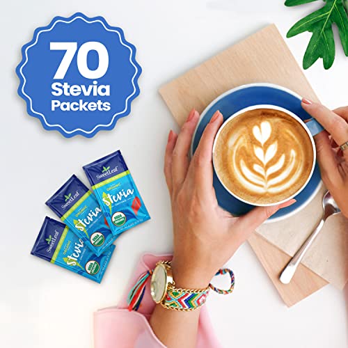 image for SweetLeaf Organic Stevia Packets - Zero Calorie Stevia Powder, No Bitt