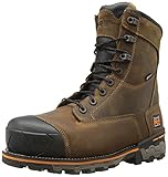 Timberland PRO Men's 8 Inch Boondock Composite Toe Waterproof Industrial Work Boot,Brown Oiled Distressed Leather,13 W US
