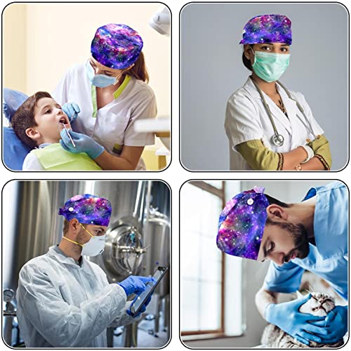 Chapeaux bouffants pourpre pour de longues heures de service - 5