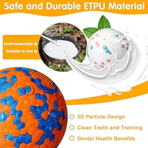 10 Pack Dog Balls for Aggressive Chewers 2.5″ Interactive Dog Tennis Ball Sturdy Teething Chew Toys Floating Bouncy Balls for Dogs for Large Medium Small Dog and Puppies