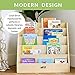 ECR4Kids Streamline Single-Sided Book Display with Storage, Classroom Bookshelf, Natural