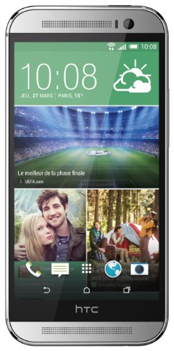 HTC One 2014 (M8) Smartphone débloqué 4G (Ecran: 5 pouces - 16 Go - Android 4.4 KitKat) Argent