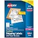 Avery Shipping Labels w/Paper Receipts and TrueBlock Technology for Laser Printers 5-1/16" x 7-5/8", Pack of 50 (5127)