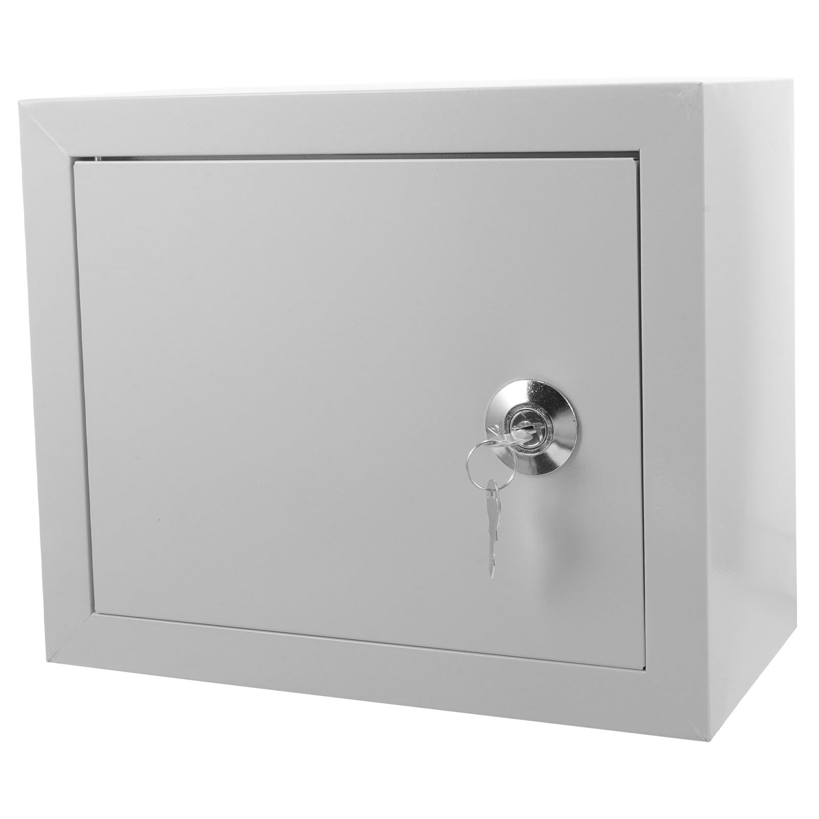 Armadietto Elettrico da Esterno Montato a Parete in Alluminio Argento | Casa e Garage, Resistente a Polvere e Ruggine, Adatto ad Ambienti Commerciali e Residenziali