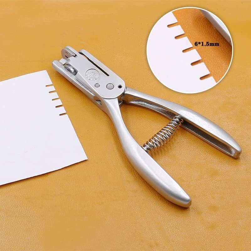 2 in 1 Notches & Pattern Hole Punch Pliers Proofing Notched Marker Leather Craft Tool - (Color: 2 in 1 model)