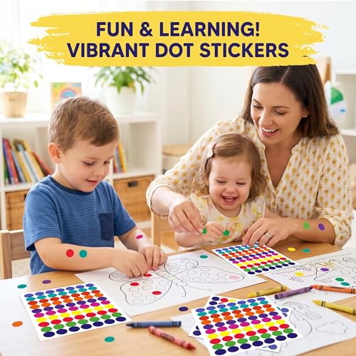 63% Off 1400 PCS Colored Dot Stickers for Labeling & Crafts - Image 6