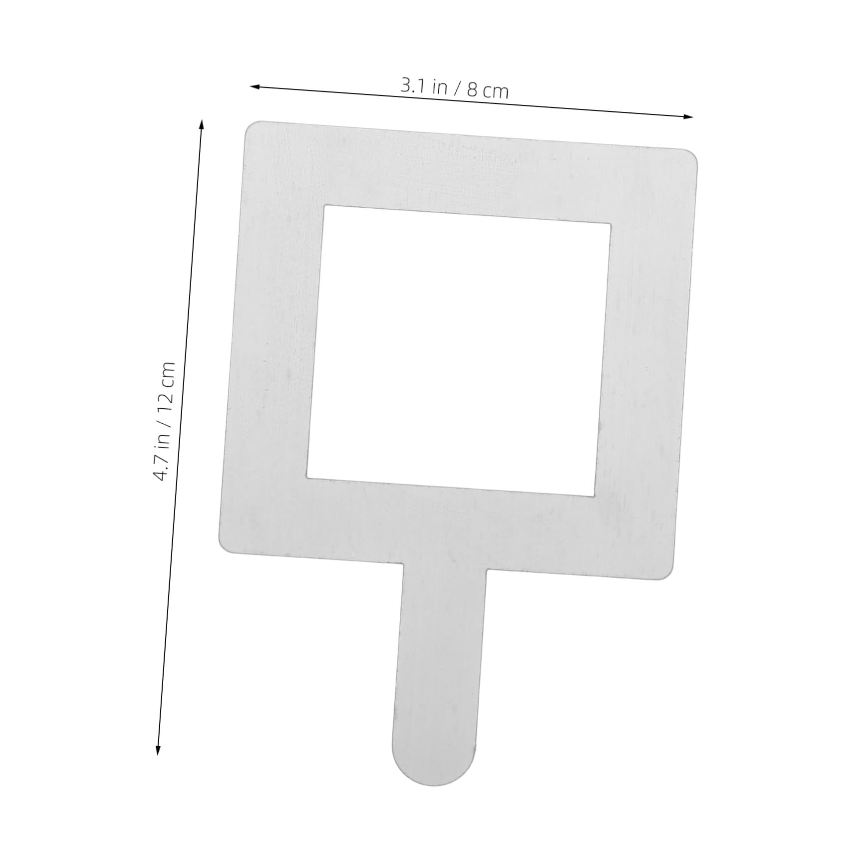 SOLUSTRE Stainless Steel Sampling Plate Replacement Biology Board Lab Sampling Tool 304 Straight Handle Cell Biology Precision Engineering