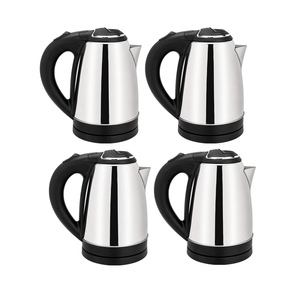 Electric Kettle Narrow Top 1.8L | 1500 Watts | Stainless Steel Hot Water portable Electric Kettle for Home, Office | Auto Shut-Off | Cool-touch Handle and Single-Touch Lid Lock, Pack of 4-image-13