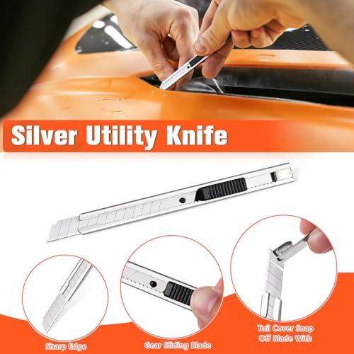 Image of WRAPXPERT Vinyl Wrap Tools, 6 PCS Car Wrap Kit Application Tools Includes Utility Knife with Blades, Vinyl Squeegee with Extra Felt for Car Wrapping,Window Tint Application