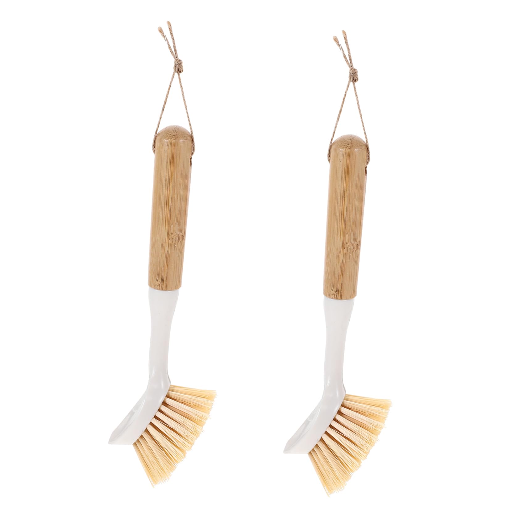 Beavorty 5 Juegos Familiar Cepillo para Platos Lavavajillas Múltiple Pastillas para Lavar Platos Tabletas Cepillo De Plato De Plástico Cepillo De Plástico para Platos De Madera 2 Piezas * 5