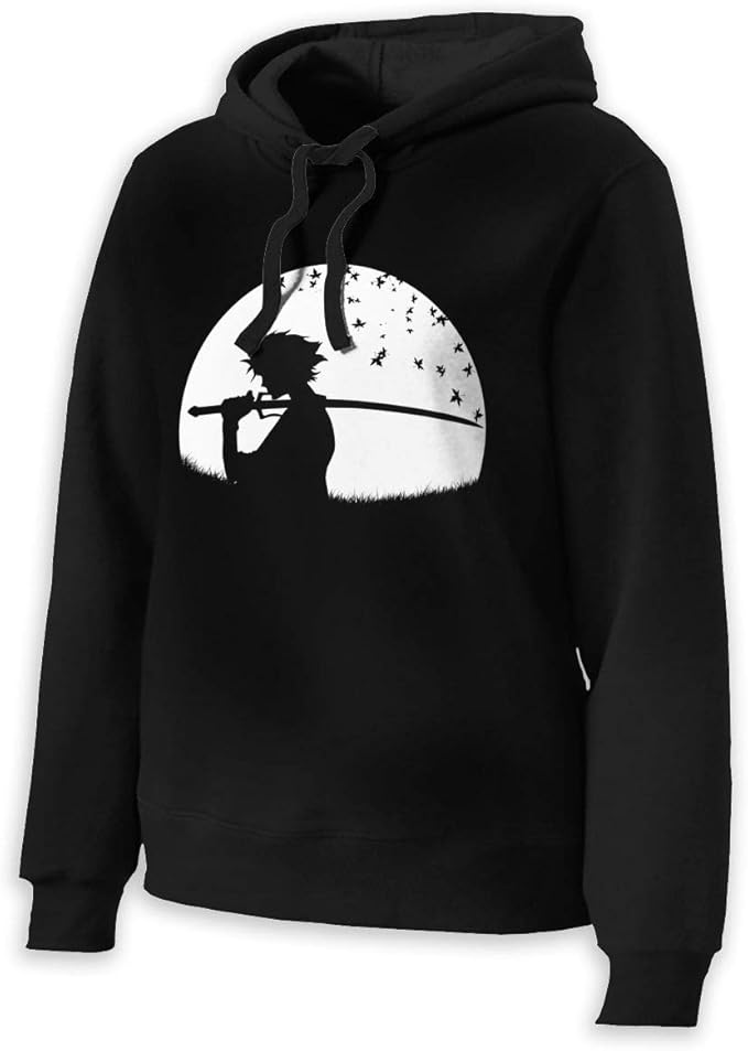 Amazon.com: Mugen Samurai Champloo Women's Long Sleeves Hoodie Casual Sweatshirts Printed Tunic 