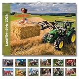 Landflirt Kalender 2026 - mit schönen Frauen und Traktoren. Wandkalender in DIN A3. Oldtimer Traktor Trecker. Werkstattkalender und Bauernkalender. Landmaschinen Jungbauern. Geschenk Weihnachten