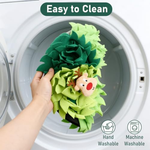 Litewoo Rabbit Foraging Mat Bunny Snuffle Toy for Small Animals, Green — 사진 6