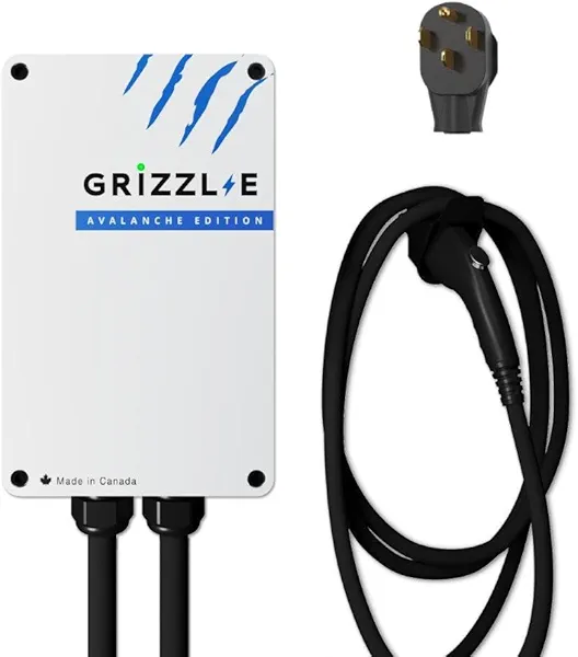 Grizzl-E Classic Level 2 Electric Vehicle (EV) Charger up to 40 Amp, UL Certified Indoor/Outdoor Electric Car Fast Wall Charging Station, NEMA 14-50 Plug, 24 feet Premium Cable, Avalanche Edition