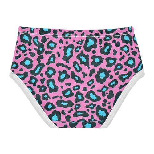 Wusikd Leopard Print Girls' Underwear Cotton Pink Girls Briefs Soft Toddler Underwear 2T2
