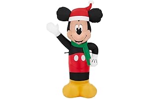 4ft Waving Mickey Christmas Inflatable