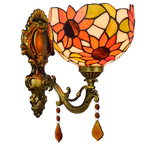Applique Murale Britannique 8 Pouces et Lanterne Solaire en Cristal