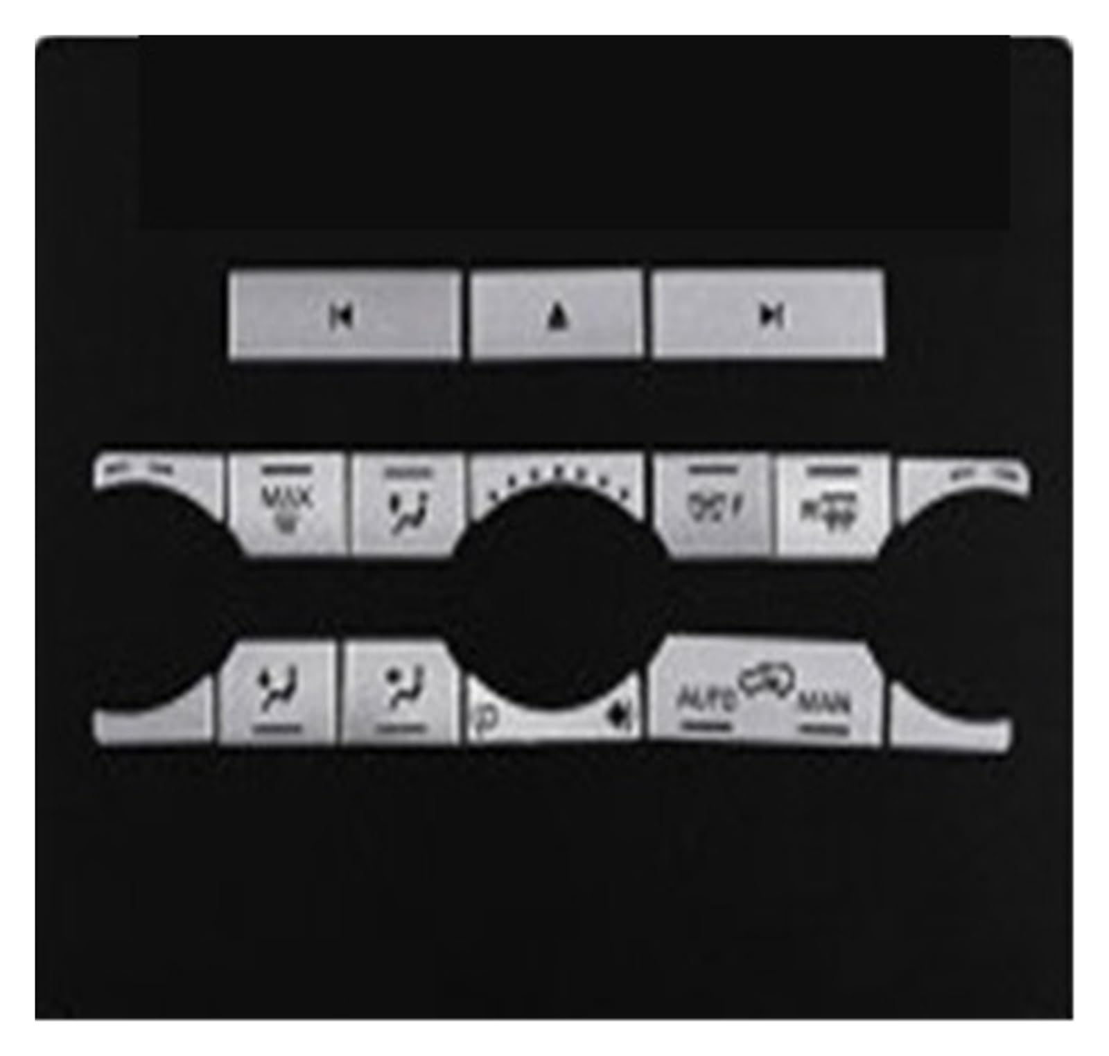 for Land for Rover for Range for Rover for Evoque 2012-2019 Air Conditioning Button Stickers Accessories Car Interior Mouldings(Style E)