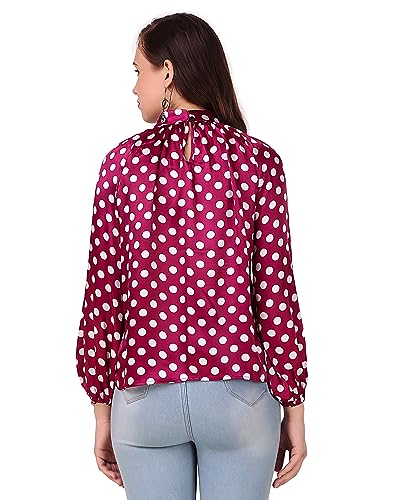 Image of BoheeWohee Women's Full Sleeves Casual Satin Top