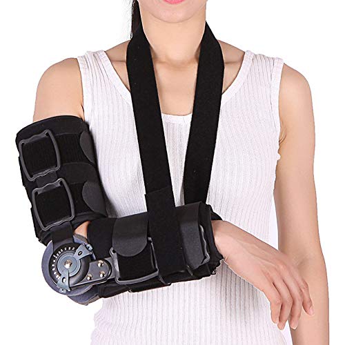 ZYZ.ZZ Supporto per Il Gomito dell'arto Superiore Supporto in Metallo Regolabile ortesi di contenimento del Braccio Protezione per frattura del Braccio