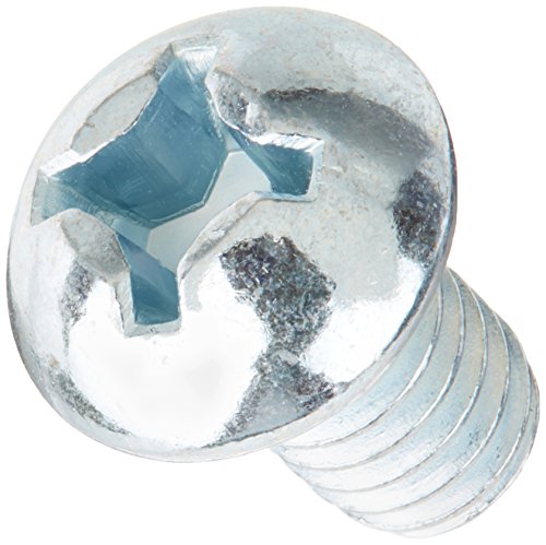 Vis entièrement filetée 12-24 UNC en acier plaqué zinc tête ronde cruciforme 9,5 mm lot de 100
