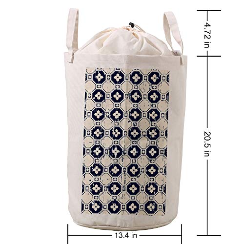 Panier à linge motif fleurs polygones idéal pour sublimer une chambre d'enfant - 5