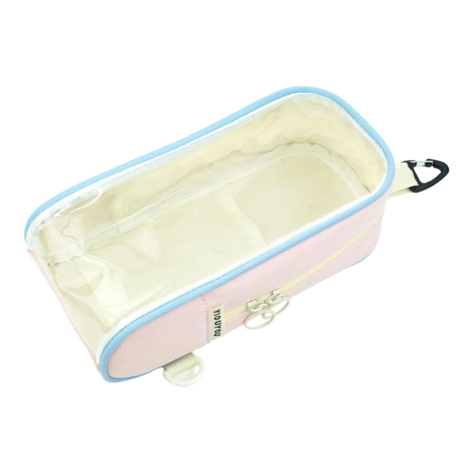 Astuccio trasparente capacità Borsa portaoggetti in tessuto Oxford impermeabile e antipolvere per uffici scolastici e viaggi Astuccio antipolvere 23X9X6, 5 cm