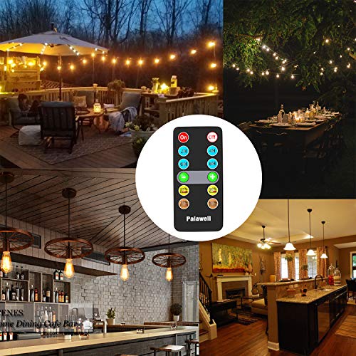 Outdoor/Indoor Dimmer, Wireless Remote Control Plug-in Dimmer Switch, 240W Power, 100FT Range, RC On/Off & Stepless Dimming (25% 50% 75% 100% Brightness Optional) for LED Dimmable String Lights - Thumbnail 7