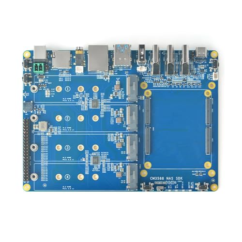 youyeetoo CM3588 Plus Mini NAS Platform, up to 8K Video, RK3588,OpenMediaVault fit,32GB LPDDR5, 4 x M.2 PCIe3.0 Socket, NAS Solutions, Home Server,Local Cloud Storage (NAS Carrier Board)
