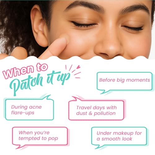 Image of Urban Yog Pimple Patches - 12 Dots | Hydrocolloid and Salicylic Acid Patches in 3 Sizes | Absorbs Oil & Prevents Scarring | Acne Patches for Face | Clear Skin Pimple Patch | All Skin Types