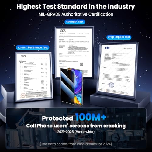 Image of Uyiton for Samsung Galaxy S25 Ultra Privacy Screen Protector - 2 Pack