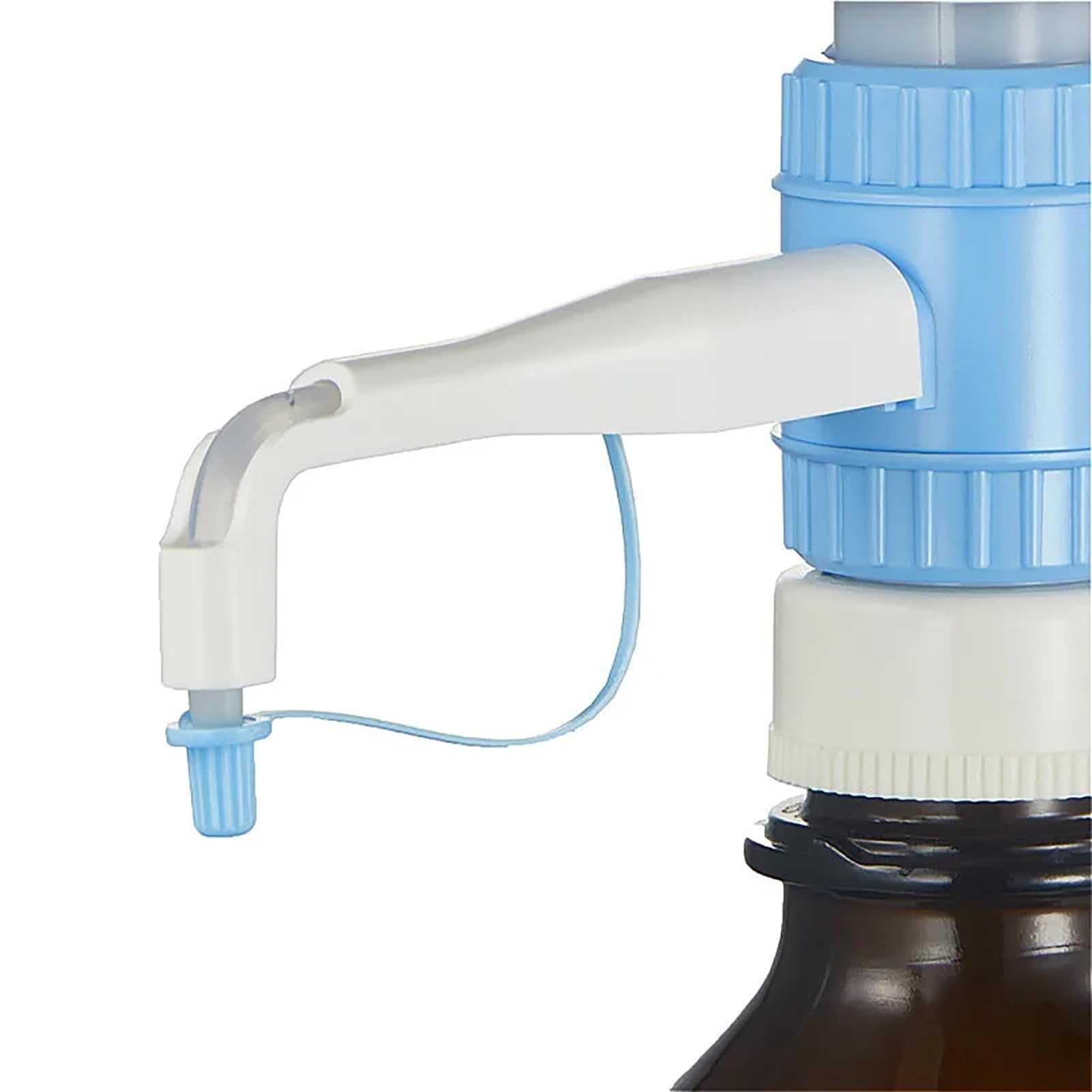 Distributeur de liquide de laboratoire avec adaptateurs pour goulot de bouteille – Réglage précis du volume pour distribuer des solvants, des réactifs, des produits chimiques (0,5 à 5 ml) – Matériau