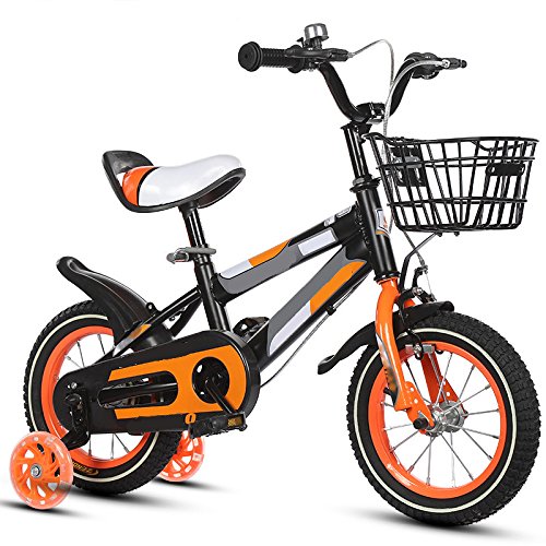 ZCRFY Enfants Vélo 2-15 Ans Garçons Filles Enfants Bébé Vélo Réglable Amélioré Pneus Mâle Et Femelle Sûr Confortable pour Les Tout-Petits Équilibre Vélo De Montagne Cadeau De Mode,Yellow-16Inches