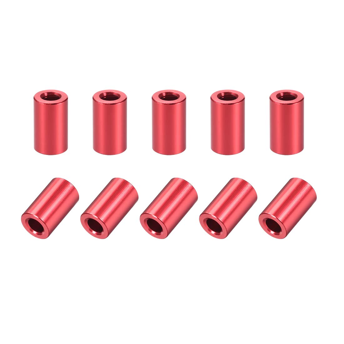 uxcell 10 Pcs Round Aluminum Standoff Column Spacer 3.1x6x3mm(IDxODxH) Golden Tone for Drone FPV Quadcopter Racing RC Multirotors Parts DIY