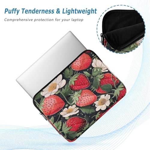 Funda para laptop 13-14 pulgadas impermeable con diseño de fresas miniatura 5