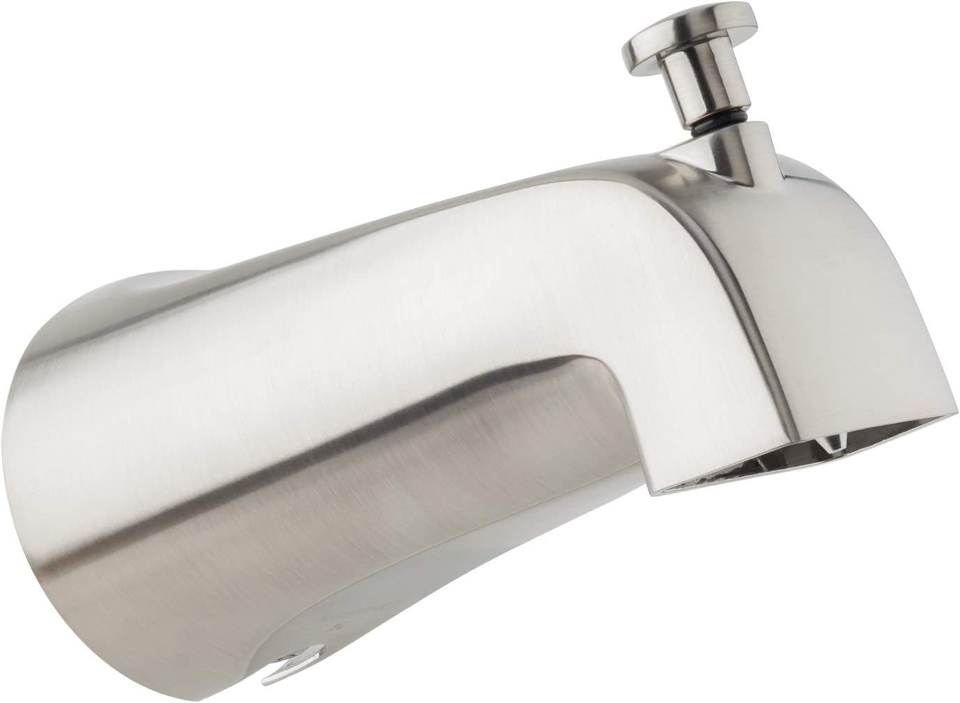 Polished Chrome Wall Mounted Tub Spout with Diverter