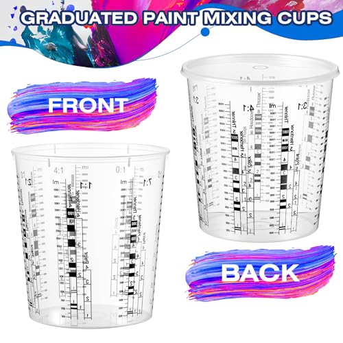 Vasos plásticos graduados de 64 oz, pack 60 unidades miniatura 3