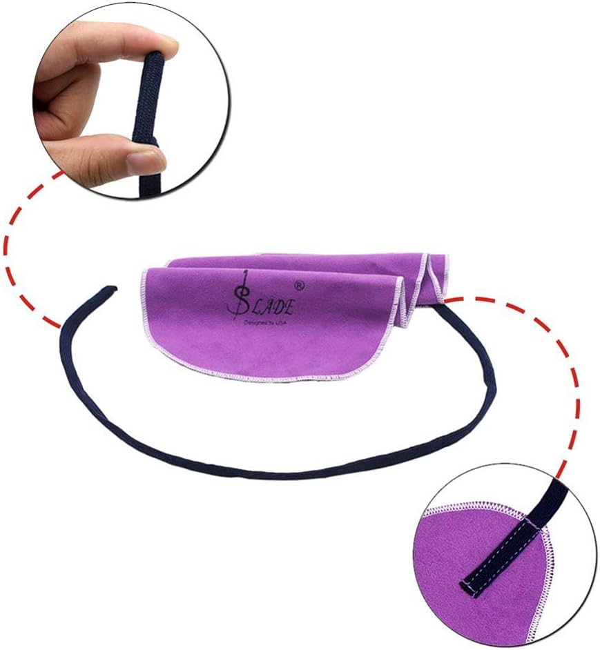 Cleaning Cloth Swab for Inside Tube Suitable for Clarinet Piccolo Flute Sax Saxophone (Purple) : Musical Instruments