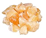 Piedras de calcita naranja | Piedras de agua 100% naturales | 300 g de fuente de vida Plus